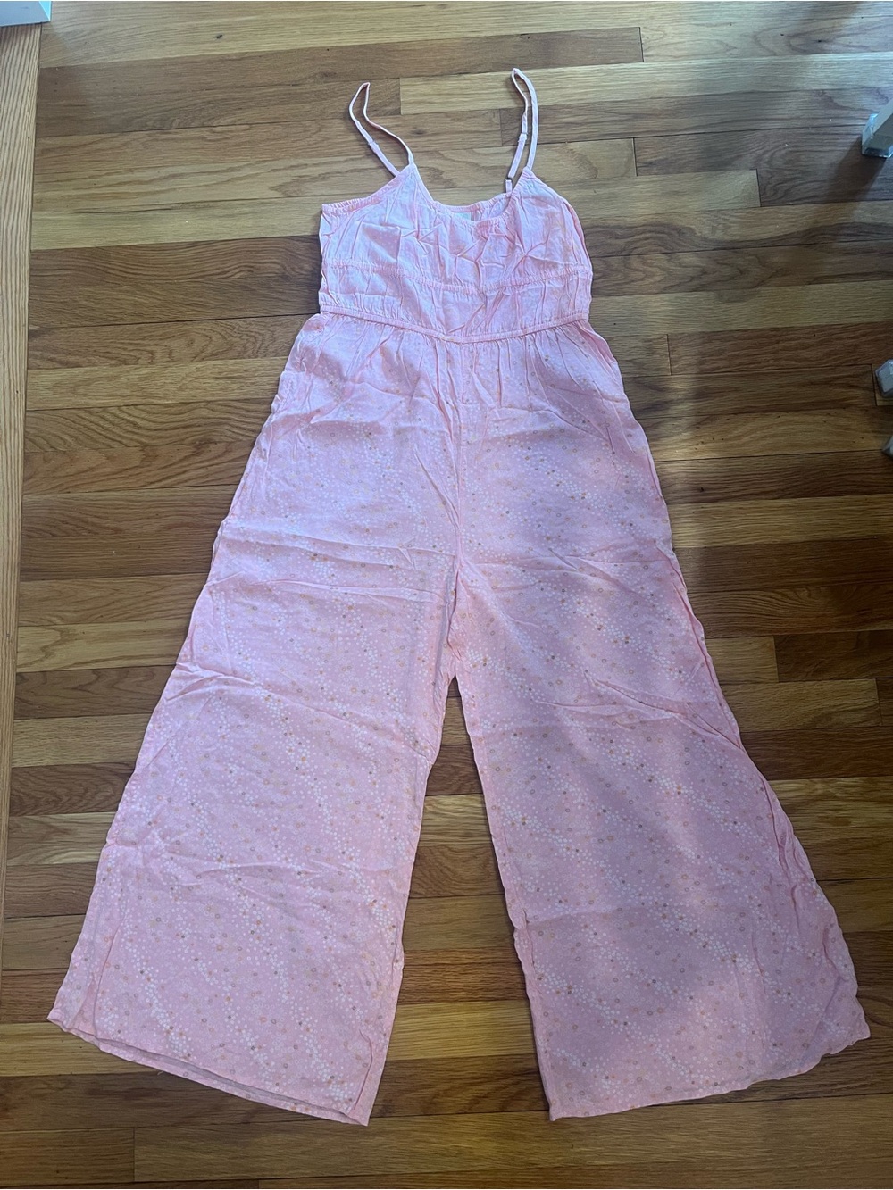 Abound Pink Wide-Leg Spaghetti-Strap Jumpsuit